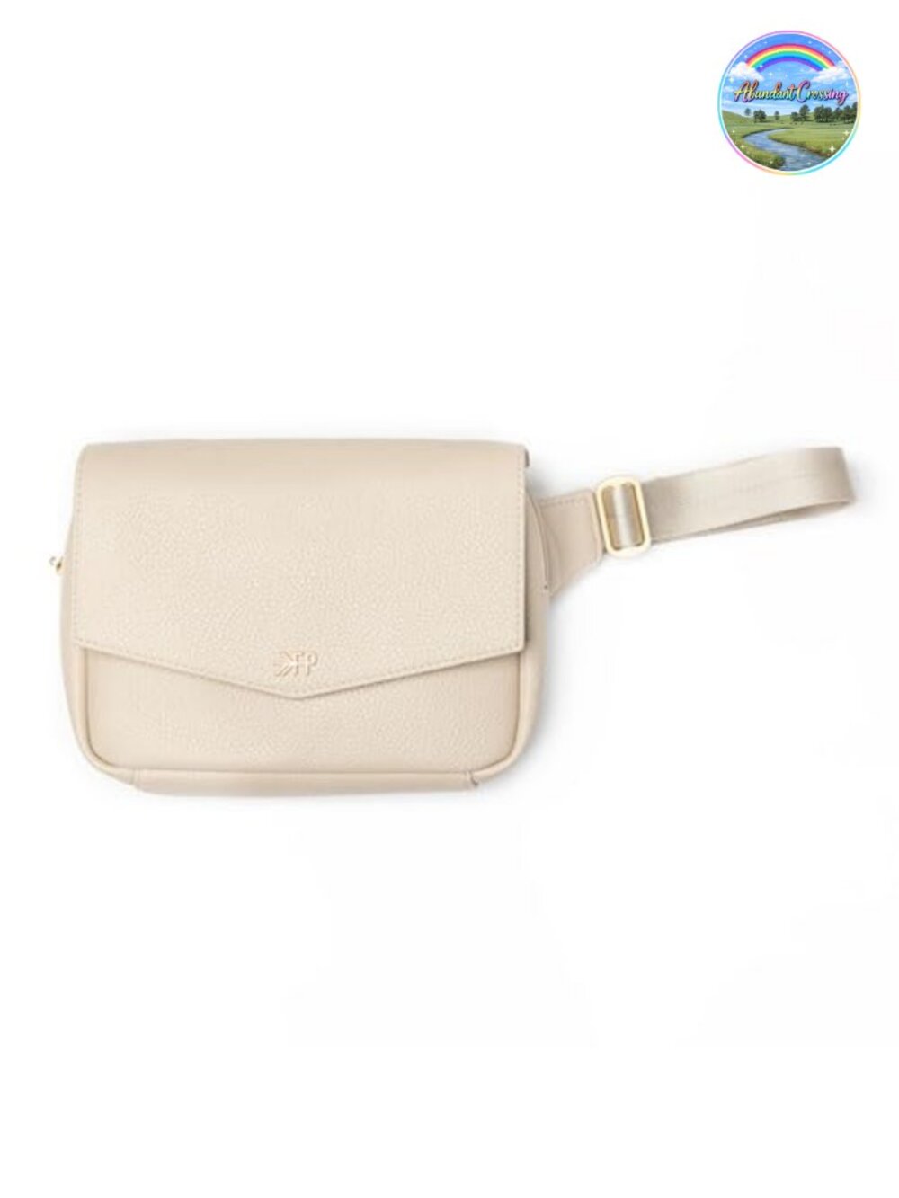 Faux Leather Fashion Waist Pack, Adjustable Belt, Crossbody